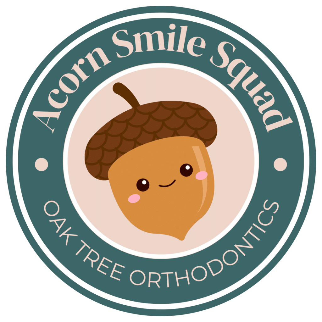 Acorn logo Oak Tree Orthodontics in San Antonio, TX